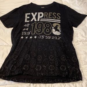 Mens Medium black Express tshirt